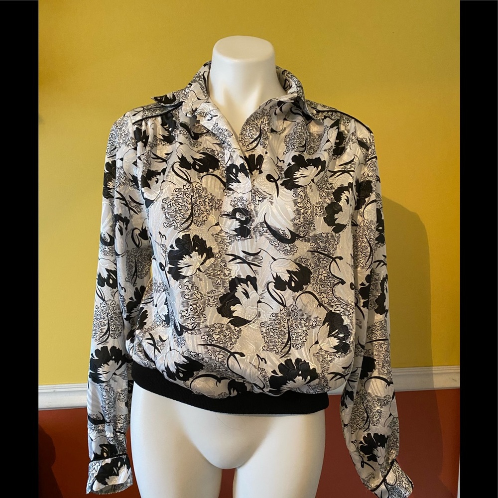 Vintage silky shirt made in USA